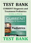 TEST BANK CURRENT Diagnosis and Treatment Pediatrics 24th Edition&comma; by William Hay&NewLine;