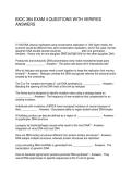 BIOC 384 EXAM 4 QUESTIONS WITH VERIFIED ANSWERS