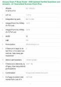 Actuary Exam P Study Guide - 2026 Updated Verified Questions and Answers - A&plus; Guaranteed Success Exam Prep