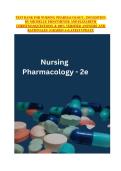 TEST BANK FOR NURSING PHARMACOLOGY&comma; 2ND EDITION&NewLine;BY MICHELLE ERNSTMEYER AND ELIZABETH&NewLine;CHRISTMANQUESTIONS & 100&percnt; VERIFIED ANSWERS AND&NewLine;RATIONALES &vert; GRADED A&plus;LATEST UPDATE