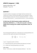 APM3701 Assignment 2 2026 &vert; Due 17 August 2026 - Distinction Guaranteed 