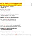 NR 283 Pathophysiology Final Exam Questions and Answers 2027 Update &vert; Latest Verified Answers&NewLine;