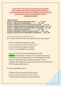 CEPSCI PRACTICE TEST ACTUAL REAL LATEST EXAM QUESTIONS  &NewLine;WITH CORRECT AND VERIFIED ANSWERS &lbrack;ALREADY GRADED A&plus;&rsqb; &NewLine; &vert;CERTIFIED EROSION PREVENTION AND SEDIMENT CONTROL INSPECTOR &NewLine;COMPREHENSIVE EXAM PREP&vert;GUARANTEED SUCCESS &vert; &NewLine;&vert;BRAND NEW VERSION