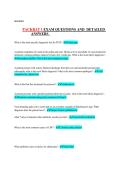 PACKRAT 1 Exam Questions and Detailed Answers &vert; Physician Assistant &lpar;PA&rpar; Program &vert; Comprehensive Medical Review & Practice Questions