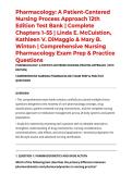 Pharmacology&colon; A Patient-Centered Nursing Process Approach 12th Edition Test Bank &vert; Complete Chapters 1&ndash;55 &vert; Linda E&period; McCuistion&comma; Kathleen V&period; DiMaggio & Mary B&period; Winton &vert; Comprehensive Nursing Pharmacology Exam Prep & Practice Questions