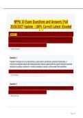 NFPA 10 Exam Questions and Answers &vert; Fall 2026&sol;2027 Update &vert; 100&percnt; Correct Latest &lpar;Graded A&plus;&rpar;&NewLine;