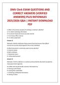 DMV Clerk EXAM QUESTIONS AND CORRECT ANSWERS &lpar;VERIFIED ANSWERS&rpar; PLUS RATIONALES 2025&sol;2026 Q&A &vert; INSTANT DOWNLOAD PDF
