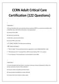 CCRN Adult Critical Care &NewLine;Certification