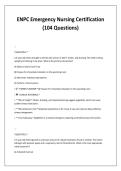 ENPC Emergency Nursing Certification