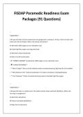FISDAP Paramedic Readiness Exam