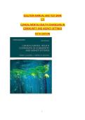 SOLUTION MANUAL AND TEST BANK&NewLine;FOR&NewLine;CLINICAL MENTAL HEALTH COUNSELING IN&NewLine;COMMUNITY AND AGENCY SETTINGS&NewLine;FIFTH EDITION