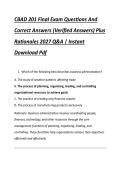 CBAD 201 Final Exam Questions And &NewLine;Correct Answers &lpar;Verified Answers&rpar; Plus &NewLine;Rationales 2027 Q&A &vert; Instant &NewLine;Download Pdf