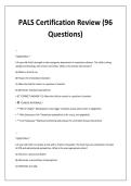 PALS Certification Review &lpar;96 &NewLine;Questions&rpar;