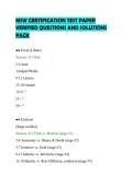MSW CERTIFICATION TEST PAPER &NewLine;VERIFIED QUESTIONS AND SOLUTIONS &NewLine;PACK 