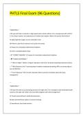 PHTLS Final Exam &lpar;96 Questions&rpar;