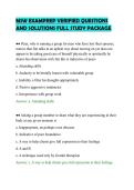 MSW EXAMPREP VERIFIED QUESTIONS &NewLine;AND SOLUTIONS FULL STUDY PACKAGE 