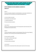CNOR EXAM GUIDE LATEST 2026&sol;2027 &vert; EXPERT VERIFIED &vert; 200 VERIFIED Q&A &vert; MULTIPLE-CHOICES &vert; MOST TESTED &vert; DETAILED RATIONALES &vert; COMPREHENSIVE REVIEW &vert; PASS GUARANTEED - A&plus; GRADED