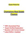 Champions Real Estate Finance Study Guide &vert; Complete Real Estate Finance Exam Prep &vert; 2026&ndash;2027