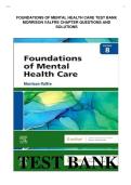 FOUNDATIONS OF MENTAL HEALTH CARE TEST BANK&NewLine;MORRISON VALFRE CHAPTER QUESTIONS AND&NewLine;SOLUTIONS