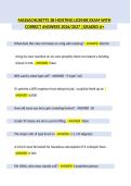 MASSACHUSETTS 2B HOISTING LICENSE EXAM WITH CORRECT ANSWERS 2026&sol;2027 &vert; GRADED A&plus; &vert; Latest Update&NewLine;