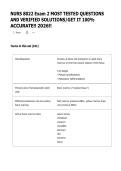 NURS 8022 Exam 2 Questions & Answers 2026&ndash;2027 &vert; Updated Verified Solutions &vert; Comprehensive Study Guide &vert; Latest Exam Prep