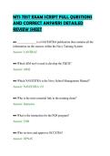 MTS TEST EXAM SCRIPT FULL QUESTIONS &NewLine;AND CORRECT ANSWERS DETAILED &NewLine;REVIEW SHEET 