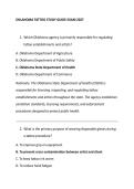 OKLAHOMA TATTOO STUDY GUIDE EXAM 2027