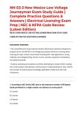 NM ES-3 New Mexico Low Voltage Journeyman Exam Study Guide &vert; Complete Practice Questions & Answers &vert; Electrical Licensing Exam Prep &vert; NEC & NFPA Code Review &lpar;Latest Edition&rpar;