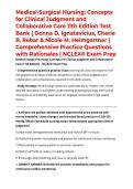 Medical-Surgical Nursing&colon; Concepts for Clinical Judgment and Collaborative Care 11th Edition Test Bank &vert; Donna D&period; Ignatavicius&comma; Cherie R&period; Rebar & Nicole M&period; Heimgartner &vert; Comprehensive Practice Questions with Rationales &vert; NCLEX&reg; Exam Prep