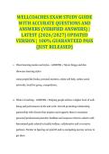 WELLCOACHES EXAM STUDY GUIDE WITH ACCURATE QUESTIONS AND ANSWERS &lpar;VERIFIED ANSWERS&rpar; &vert; LATEST &lpar;2026&sol;2027&rpar; UPDATED VERSION &vert; 100&percnt; GUARANTEED PASS &lbrace;JUST RELEASED&rcub;