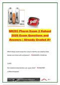 CHAMBERLAIN NR 293 EXAM COMPLETE PACKAGE DEAL
