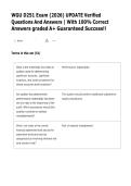WGU D251 Exam Study Guide &vert; Comprehensive Practice Questions & Detailed Answers &vert; Final Exam Prep &vert; 2026 Updated