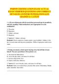 PMHNP CERTIFICATION EXAM&sol; ACTUAL  EXAM VERIFIED QUESTIONS AND CORRECT  DETAILED ANSWERS WITH RATIONALES  GRADED A&plus; LATEST