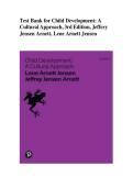 Test Bank for Child Development&colon; A Cultural Approach&comma; 3rd Edition&comma; Jeffery Jensen Arnett&comma; Lene Arnett Jensen&NewLine;