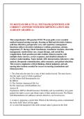 NU 402 EXAM 300 ACTUAL TEST BANK QUESTIONS AND &NewLine;CORRECT ANSWERS WITH DESCRIPTION LATEST 2026 &NewLine;ALREADY GRADED A&plus; 