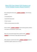 Sharp ESO Exam Newest 2026 Questions and &NewLine;Correct Detailed Answers Already Graded A&plus; 