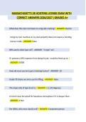 MASSACHUSETTS 2B HOISTING LICENSE EXAM WITH CORRECT ANSWERS 2026&sol;2027 &vert; GRADED A&plus; &vert; Latest Update