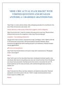 NBME CBSE ACTUAL EXAM 2026&sol;2027 WITH &NewLine;VERIFIED QUESTIONS AND DETAILED &NewLine;ANSWERS&vert; A&plus; GRADED&vert;GUARANTEED PASS