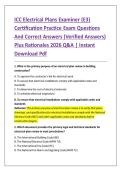 ICC Electrical Plans Examiner &lpar;E3&rpar; &NewLine;Certification Practice Exam Questions &NewLine;And Correct Answers &lpar;Verified Answers&rpar; &NewLine;Plus Rationales 2026 Q&A &vert; Instant &NewLine;Download Pdf