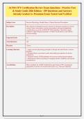 ACSM CPT Certification Review Exam Questions - Practice Test&NewLine;& Study Guide 2026 Edition - 189 Questions and Answers&NewLine;Already Graded A&plus; Premium Exam Tested And Verified