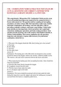 CDL - COMBINATION VEHICLE PRACTICE TEST EXAM 200 &NewLine;ACTUAL QUESTIONS AND CORRECT ANSWERS WITH &NewLine;RATIONALE ALREADY GRADED A&plus; LATEST 2026