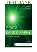 Test Bank for Dental Radiography&colon; Principles and Techniques 6th Edition by Joen Iannucci & Laura Jansen Howerton &vert; Questions and Answers &vert; Verified Practice Questions &vert; Dental Radiography Exam Prep