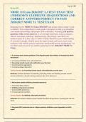 NBME 31 Exam 2026&sol;2027 LATEST EXAM TEST &NewLine;UNDER NEW GUIDELINE 120 QUESTIONS AND &NewLine;CORRECT ANSWERS PERFECT TO PASS &NewLine;2026&sol;2027 NBME 31  TEST EXAM