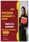 PYC3713 ASSIGNMENT 2 2026 - COMPLETE ANSWERS