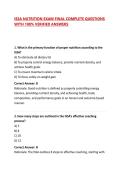 ISSA NUTRITION EXAM FINAL COMPLETE QUESTIONS WITH 100&percnt; VERIFIED ANSWERS