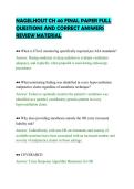 NAGELHOUT CH 40 FINAL PAPER FULL &NewLine;QUESTIONS AND CORRECT ANSWERS &NewLine;REVIEW MATERIAL 