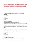PCT NHA EXAM PRACTICE QUESTIONS COMPLETE WITH 100&percnt; CORRECT ANSWERS AND DETAILED RATIONALE