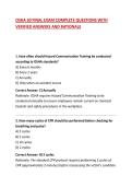 OSHA 30 FINAL EXAM COMPLETE QUESTIONS WITH VERIFIED ANSWERS AND RATIONALE 