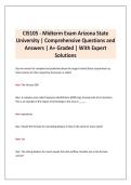 CIS105 - Midterm Exam Arizona State University &vert; Comprehensive Questions and Answers &vert; A&plus; Graded &vert; With Expert Solutions