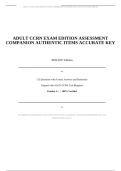 ADULT CCRN EXAM EDITION ASSESSMENT&NewLine;COMPANION AUTHENTIC ITEMS ACCURATE KEY